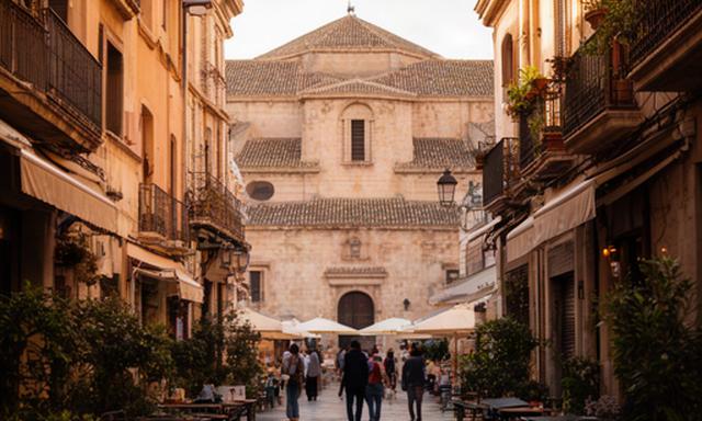 Calle histórica de una ciudad europea preparada para una escapada de fin de semana
